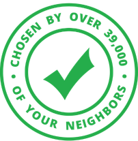 A seal of quality reading: Chosen by over 39,000 of your neighbors.